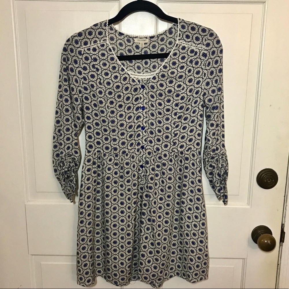 En Creme Pattern Tunic Size S
